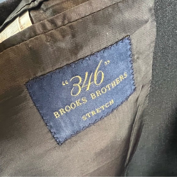 3/$30 🍂 Brooks Brothers Dark Grey Wool Blazer Jacket - Picture 9 of 10